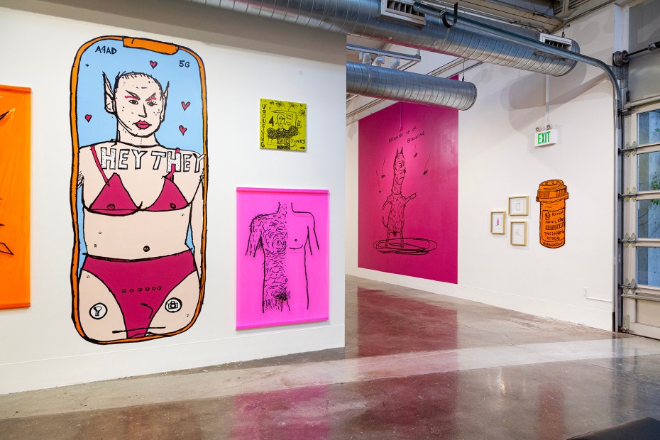 K Pontuti's art show, "Pray and Be Thankful 4 Everything"